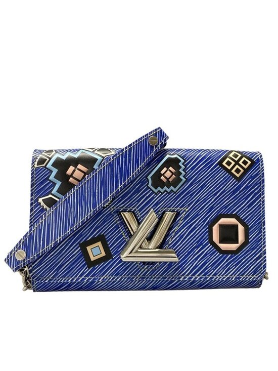 Louis Vuitton Handbags - Louis Vuitton Wallet Twist Portefeuille Chain Blue Leather